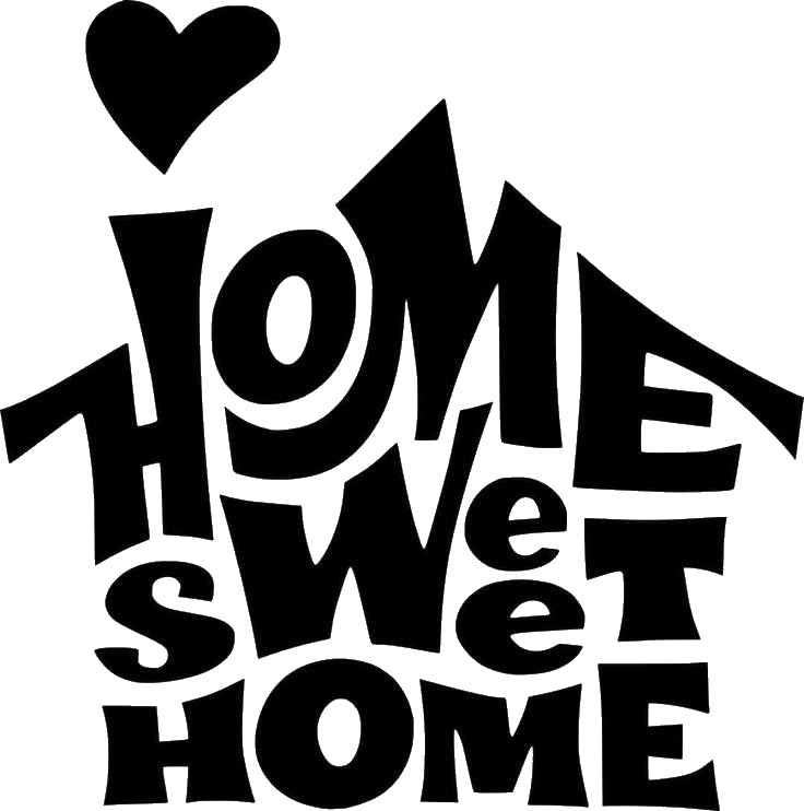 Shapes Forming Home Sweet Home With stencil photo 7
