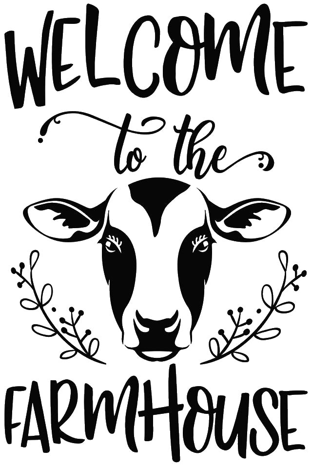 Saying Welcome To The Farmhouse With stencil photo 7
