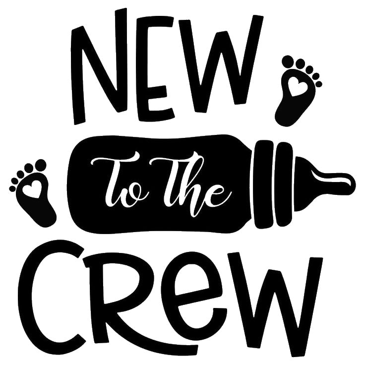 Displays New To The Crew Baby stencil photo 7