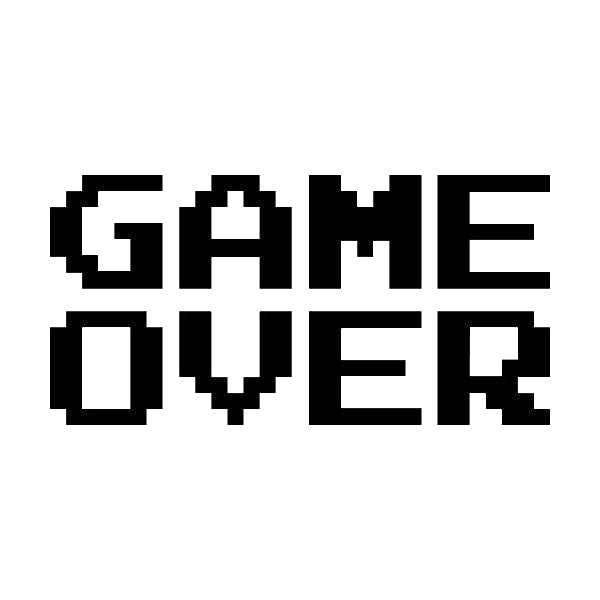 Displaying Game Over In Blocky Font stencil photo 7