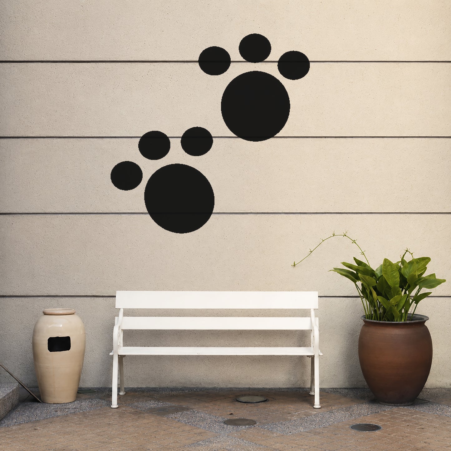 Animal Paw Print Stencil for DIY Crafts, Home Decor, and Unique Gifts Template
