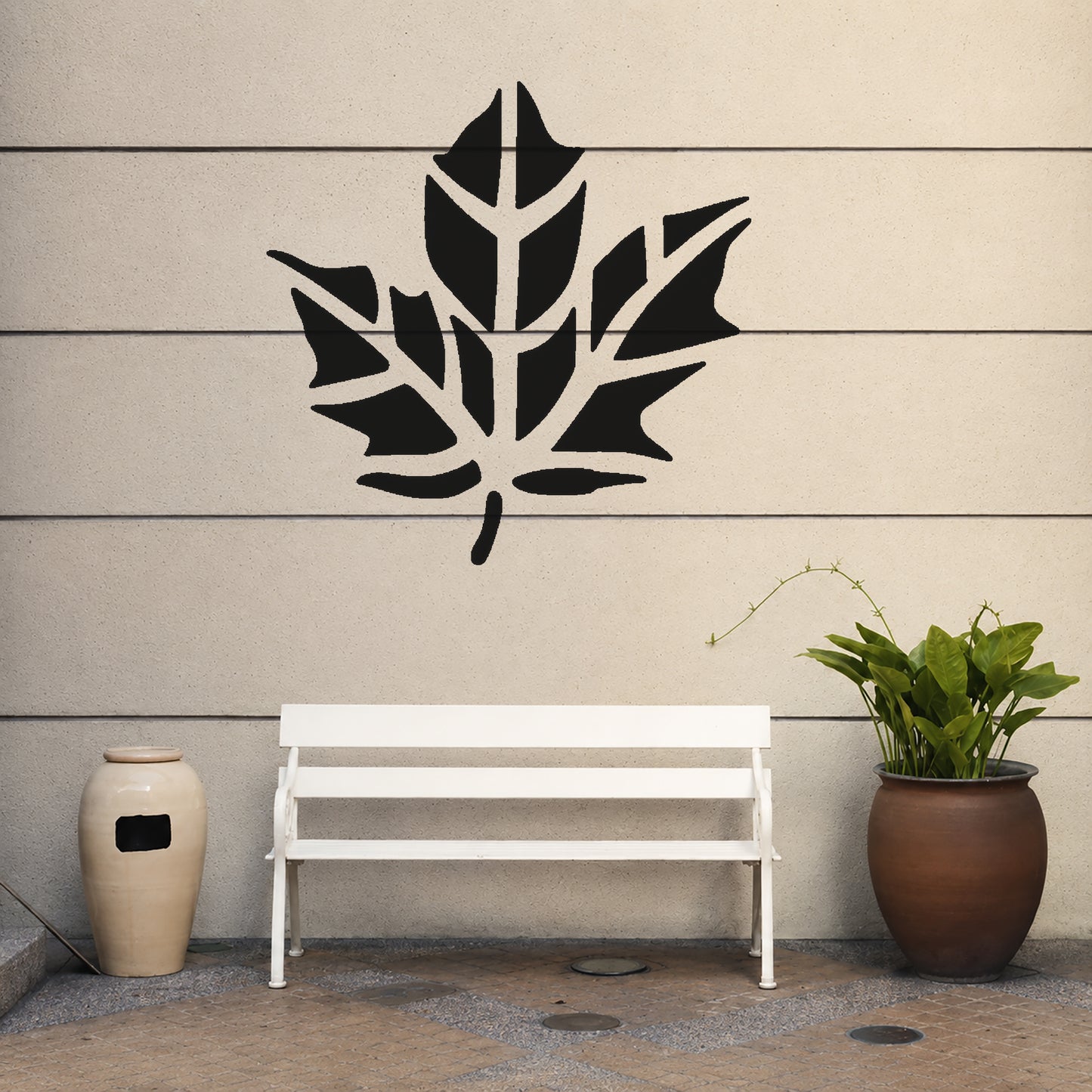 Maple Leaf Stencil with Detailed Veins for Art, Home Decor, and DIY Crafts Template