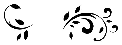 Leaves Design Pattern Stencil for Painting, Plastic Reusable 3x8 inch – Ideal for DIY Crafts, Home stencil photo 2