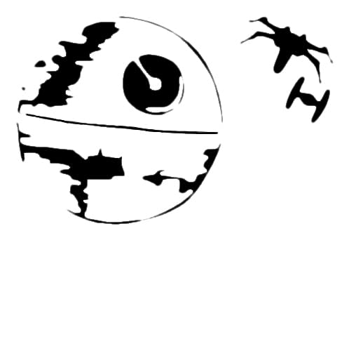 Galaxy Adventure Stencil for Painting - 8x8 Inch Reusable Stencil for Crafts, Arts, and Scrapbooking stencil photo 2