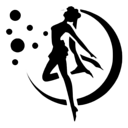 Moon Girl Stencil for Paint - Reusable Plastic 5.5"x5.5" - Perfect for Crafts, Home Décor and DIY stencil photo 2
