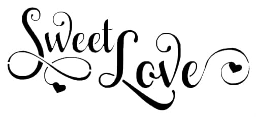 Sweet Love Heart Stencil for Painting, Plastic Reusable 11x5 Inch – Perfect for DIY Crafts, Art stencil photo 2
