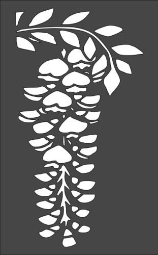 Stencil New Year Decoration, Plastic Reusable, 5 x 8 inch reusable Mylar wall painting stencil