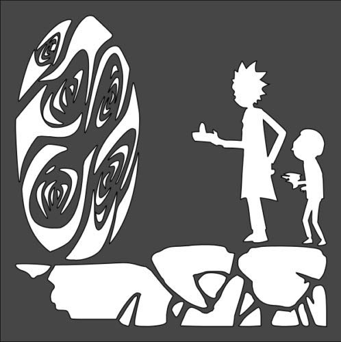 Stencil Portal Teleport, Plastic Reusable, 5 x 5 Inch reusable Mylar wall painting stencil