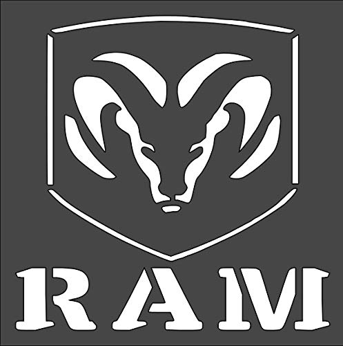 1 PCS Custom Cut Stencil Ram Crafts, Arts, Scrapbooking - Painting on The Wall, 5.5 x 5.5 Inch reusable Mylar wall painting stencil