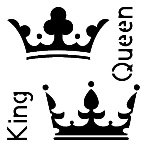 Crowns Stencil for Painting – Plastic Reusable 5.5" L x 5.5" W stencil photo 2