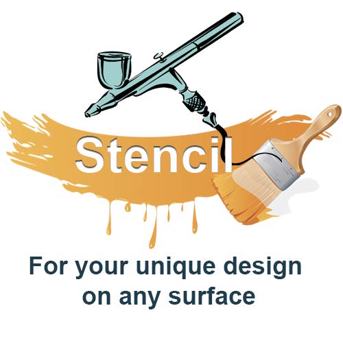 Stencil Celtic Initial E Design, Plastic Reusable, 5.5 x 5.5 inch stencil photo 2