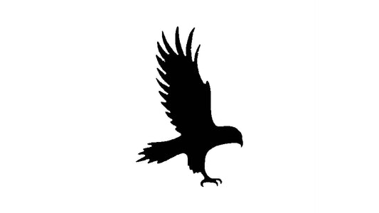 Hawk Stencil for Painting, Reusable, Precision-Cut Mylar, 4-Inch, Perfect for Wildlife-Themed reusable Mylar wall painting stencil
