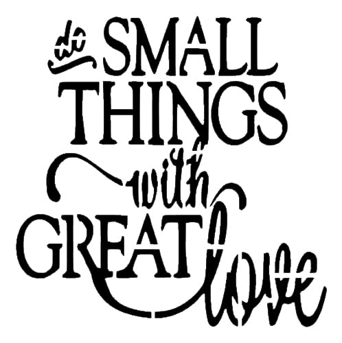 Great Love Stencil for Painting, Plastic Reusable 5.5x5.5 inch – Ideal for DIY Crafts stencil photo 2