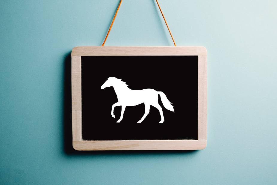 Horse Stencil, Reusable, Durable Mylar, 4-Inch, Perfect for Equestrian-Themed Crafts and Home stencil photo 6
