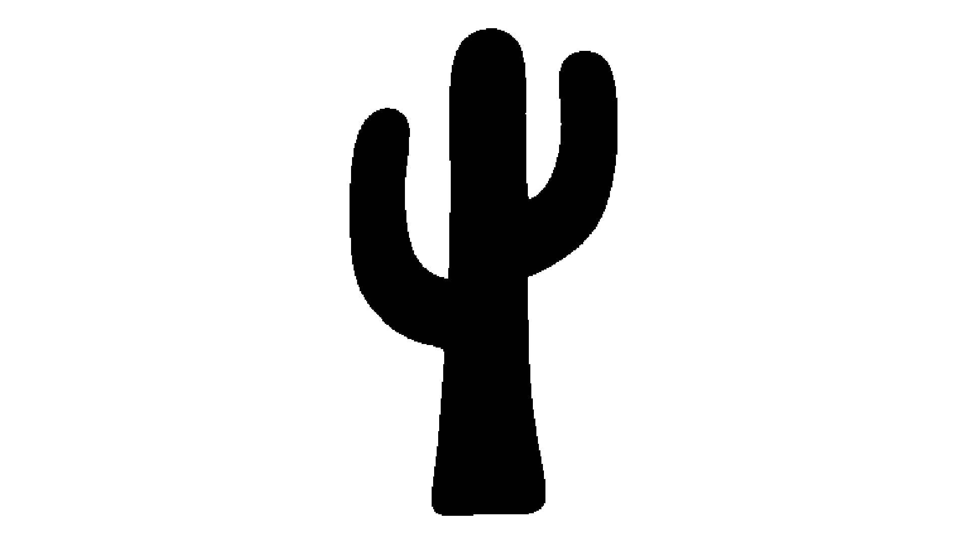 Cactus Stencil, Reusable, Precision-Cut Mylar, 4-Inch, Ideal for Botanical-Themed Crafts and Home reusable Mylar wall painting stencil