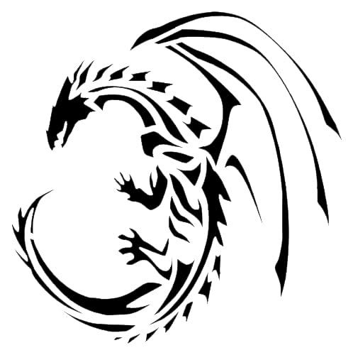 [20Pcs Set] Dragon Theme Stencil for Painting on Walls, Wood, and Canvas - Reusable, 8 x 8 Inch stencil photo 2