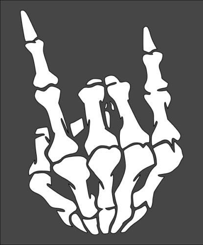Stencil Skeleton Hand Halloween, Plastic Reusable, 5 x 6 inch reusable Mylar wall painting stencil