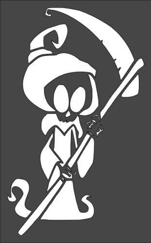 Stencil Reaper, Plastic Reusable, 8 x 10 in reusable Mylar wall painting stencil