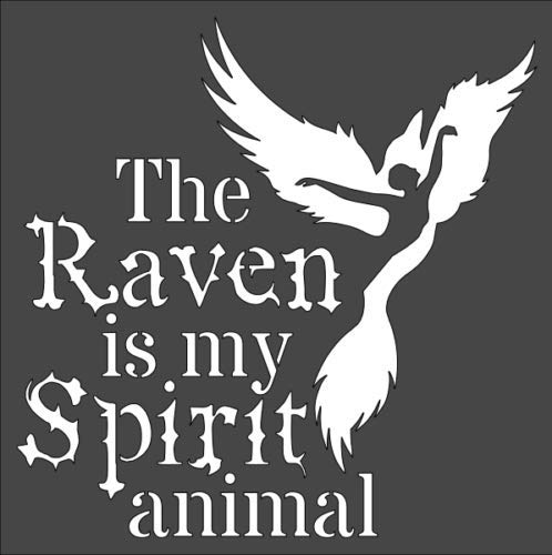Stencil Bird Woman Design, Plastic Reusable, 8 x 8 Inch reusable Mylar wall painting stencil
