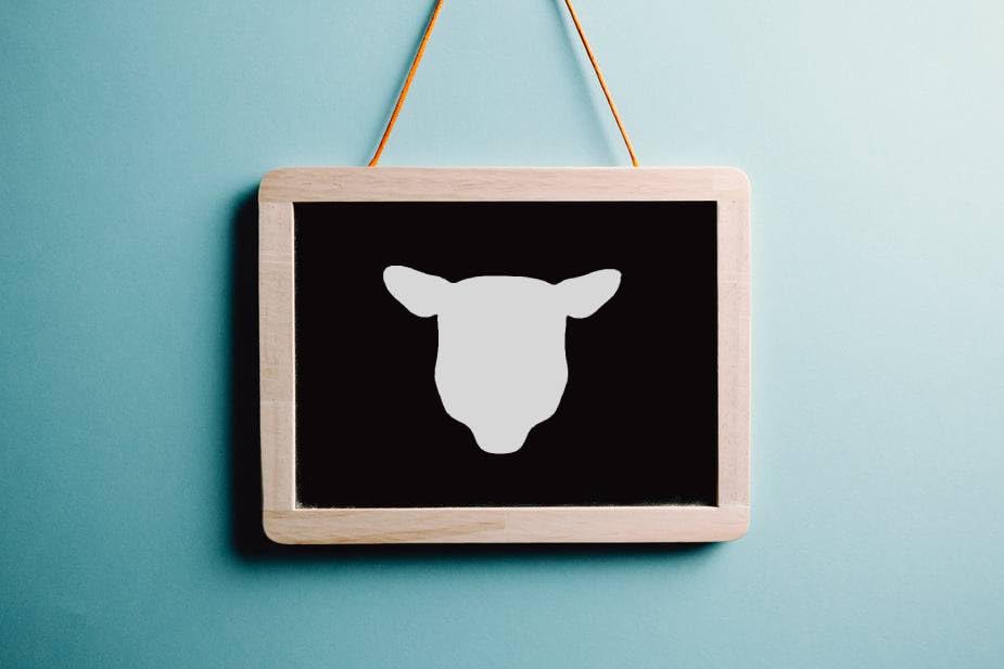 Sheep Head Stencil, Reusable, Precision-Cut Mylar, 4-Inch, Perfect for Farm-Themed Crafts and Home stencil photo 2