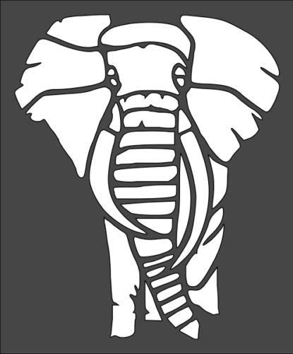 Stencil Big Elephant, Plastic Reusable, 5 x 6 inch reusable Mylar wall painting stencil