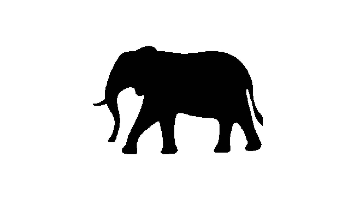 Elephant Stencil, Reusable, Durable Mylar, 4-Inch, Perfect for Wildlife-Themed Crafts and Nursery reusable Mylar wall painting stencil