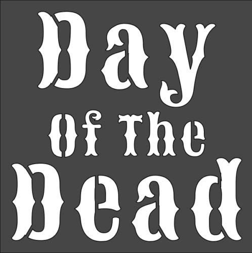 Stencil Dead Sign, Plastic Reusable, 5.5 x 5.5 inch reusable Mylar wall painting stencil