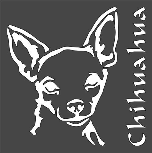 Stencil Dog Chihuahua Sign, Plastic Reusable, 5.5 x 5.5 inch reusable Mylar wall painting stencil