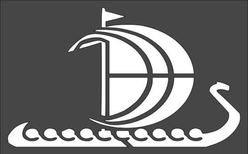 Stencil Viking Ship Design, Plastic Reusable, 5 x 8 inch reusable Mylar wall painting stencil