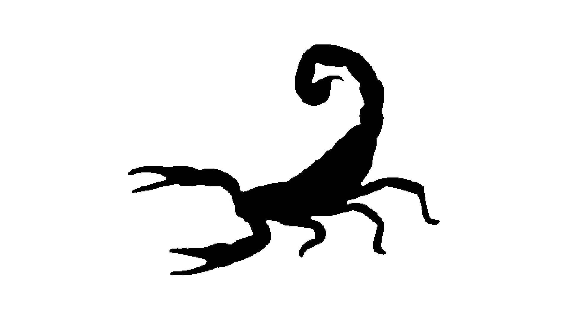 Scorpion Stencil, Reusable, Durable Mylar, 4-Inch, Perfect for Wildlife or Tattoo-Themed Crafts reusable Mylar wall painting stencil