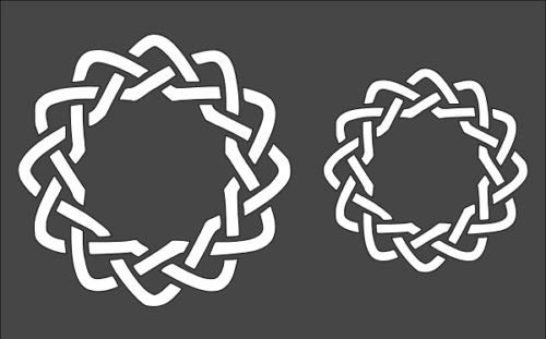 Stencil Celtic Design, Plastic Reusable, 5 x 8 inch reusable Mylar wall painting stencil