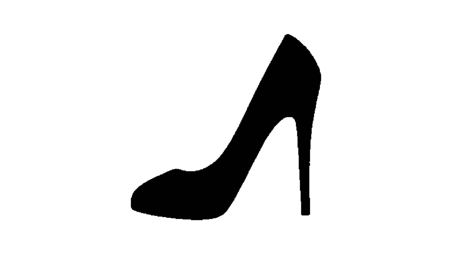 High Heel Stencil, Reusable, Precision-Cut Mylar, 4-Inch, Perfect for Fashion-Themed Crafts and reusable Mylar wall painting stencil