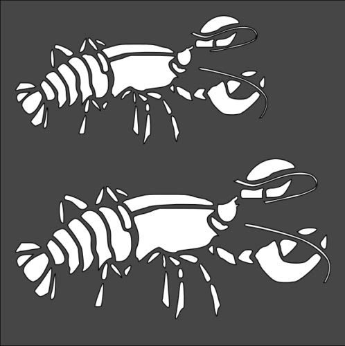 Stencil Crayfish Lobster, Plastic Reusable, 8 x 10 in reusable Mylar wall painting stencil
