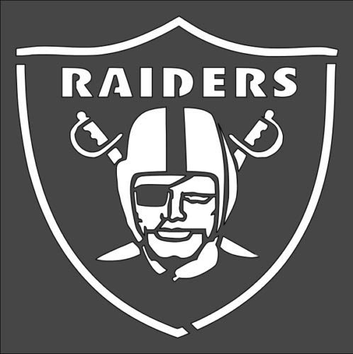 Stencil Raiders Sign, Plastic Reusable, 5.5 x 5.5 inch reusable Mylar wall painting stencil