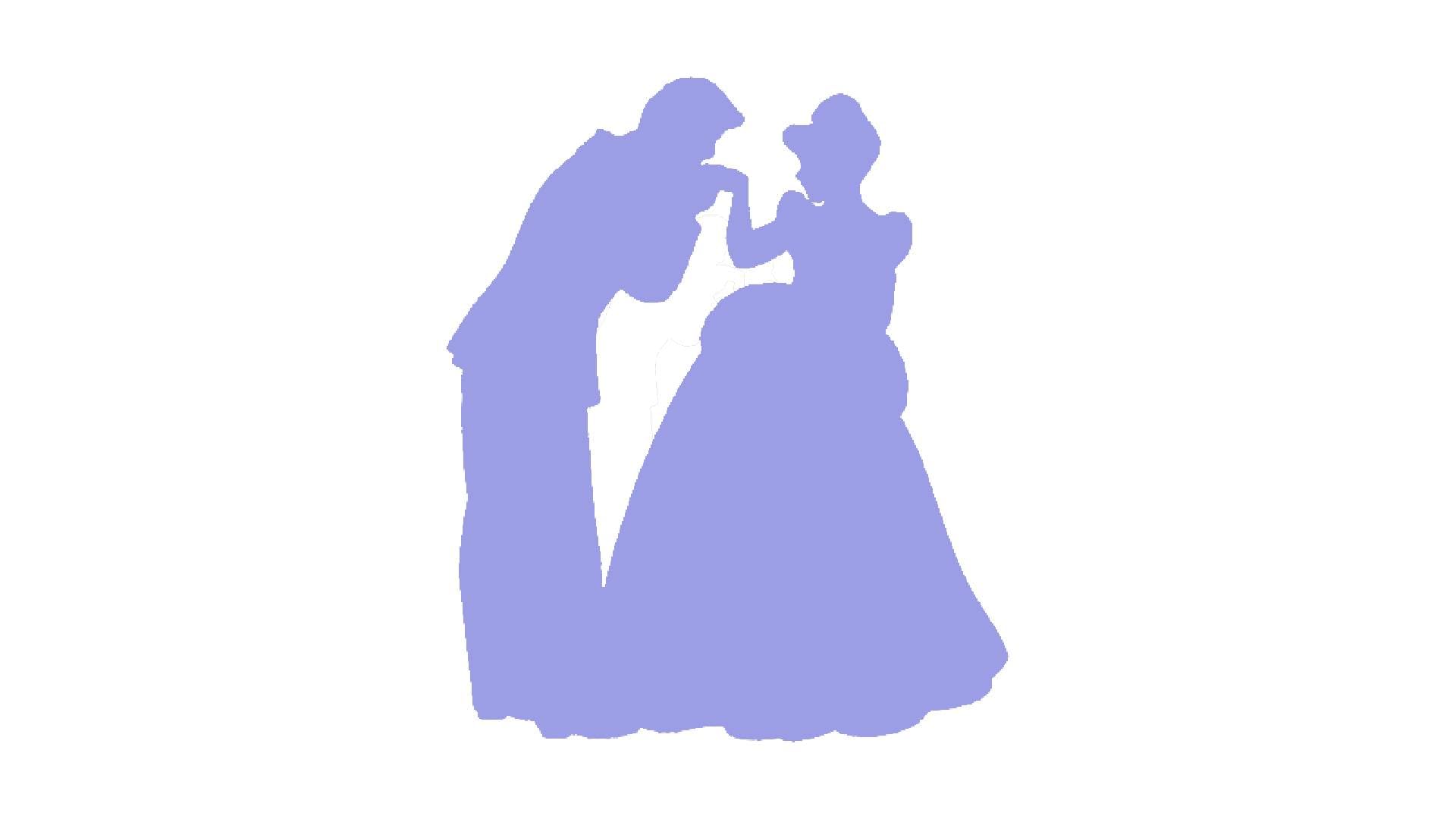 Cinderella and Prince Stencil Set, 4-Inch, Reusable Plastic, Crafting and Scrapbooking, DIY Home stencil photo 2