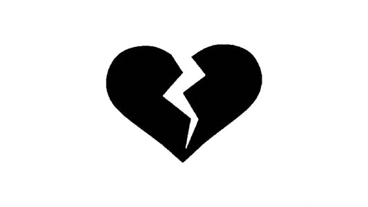 Broken Heart Stencil, 4-Inch, Reusable Plastic, Emotional Crafting and Personalized Decor, DIY Art reusable Mylar wall painting stencil
