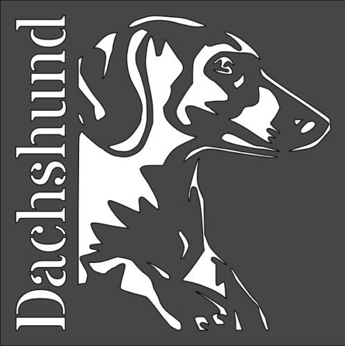 Stencil Dachshund Dog Sign, Plastic Reusable, 5 x 5 Inch reusable Mylar wall painting stencil