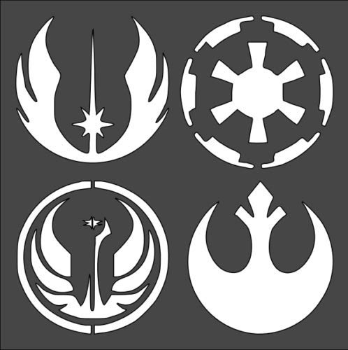 Stencil Stars Cosmos Signs, Plastic Reusable, 5.5 x 5.5 inch reusable Mylar wall painting stencil