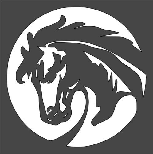 Stencil Horse, Plastic Reusable, 5.5 x 5.5 inch reusable Mylar wall painting stencil