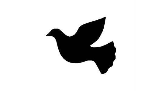 Dove Stencil, Reusable, Precision-Cut Mylar, 4-Inch, Perfect for Peace-Themed Crafts and reusable Mylar wall painting stencil