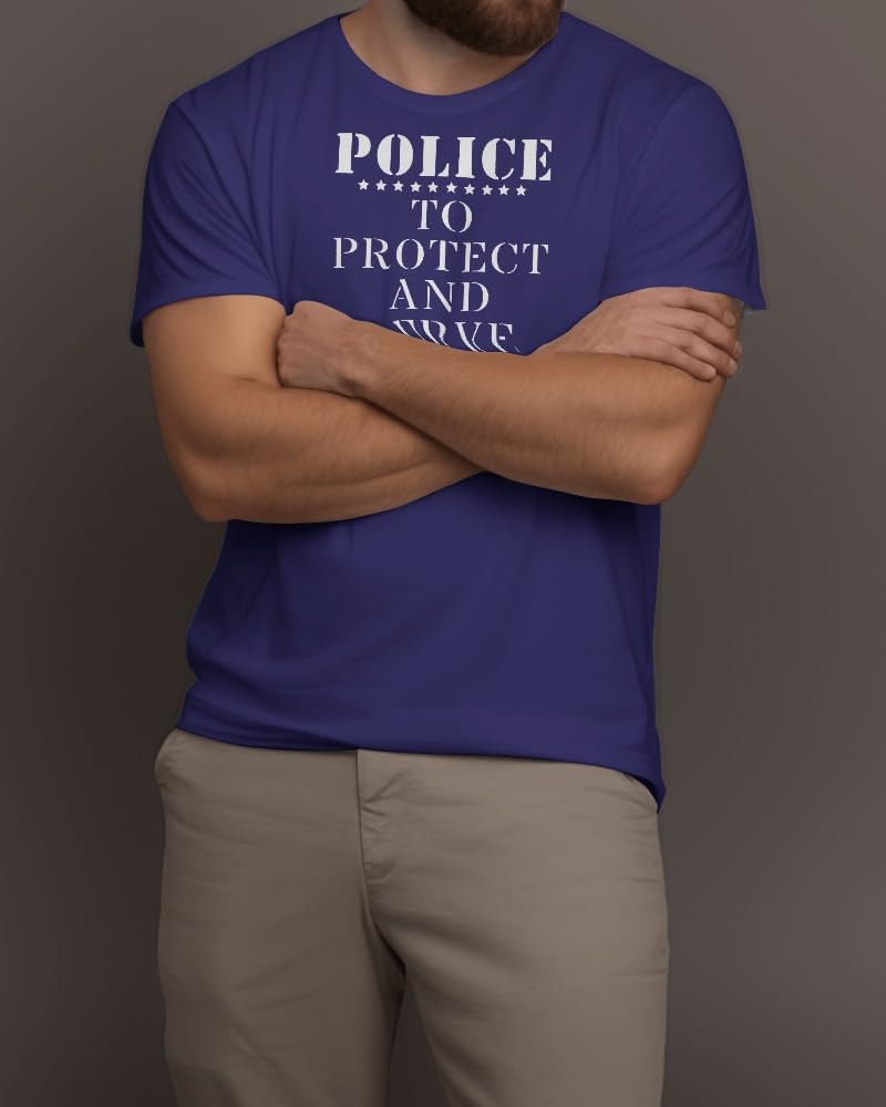 Police Protect & Serve Stencil, Reusable, Precision Cut Mylar, 5.5x5.5 Inches, Ideal for Crafting stencil photo 3