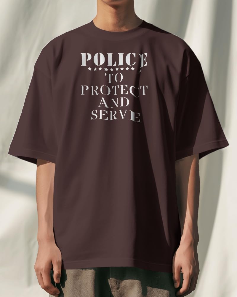 Police Protect & Serve Stencil, Reusable, Precision Cut Mylar, 5.5x5.5 Inches, Ideal for Crafting stencil photo 2