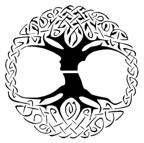 Celtic Tree Design Stencil for Painting, Plastic Reusable 8" x 8" – Ideal for DIY Crafts, Art stencil photo 2
