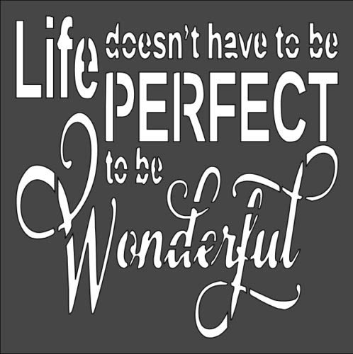 Stencil Wonderful, Plastic Reusable, 5.5 x 5.5 inch reusable Mylar wall painting stencil