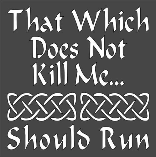 Stencil Viking Sign, Plastic Reusable, 5.5 x 5.5 inch reusable Mylar wall painting stencil