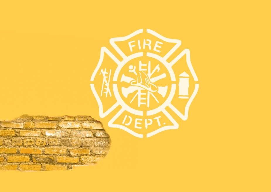 Fire Department Firefighter Stencil, Reusable Plastic Template, 8.5x11 Inch, Durable for Community stencil photo 6