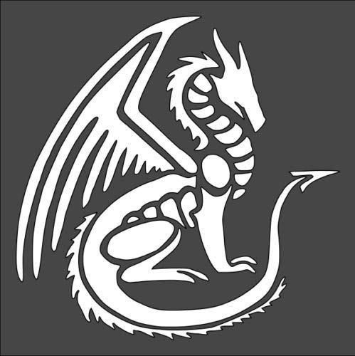 Stencil Dragon, Plastic Reusable, 5.5 x 5.5 inch reusable Mylar wall painting stencil
