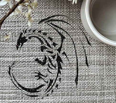 [20Pcs Set] Dragon Theme Stencil for Painting on Walls, Wood, and Canvas - Reusable, 8 x 8 Inch stencil photo 3