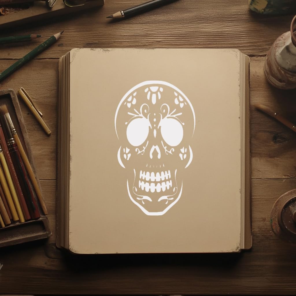 [20Pcs Set] Dead Pattern Stencil for Painting on Walls, Wood, and Canvas - Reusable, 5 x 8 inch stencil photo 5