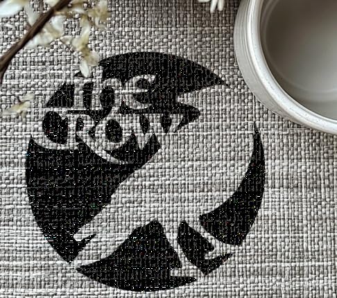 The Crow Versatile Stencils for Painting, Reusable 5.5x5.5 Inch, Scrapbooking, and Crafting | stencil photo 3